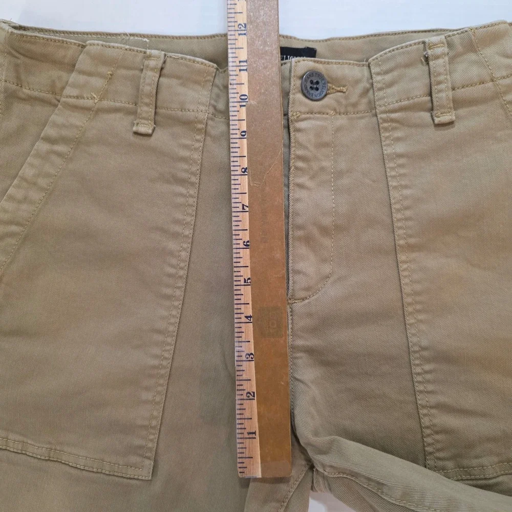 True Religion Patch Pkt Shorts Mens 32 Tan Khaki Flap Pocket Utility Cargo